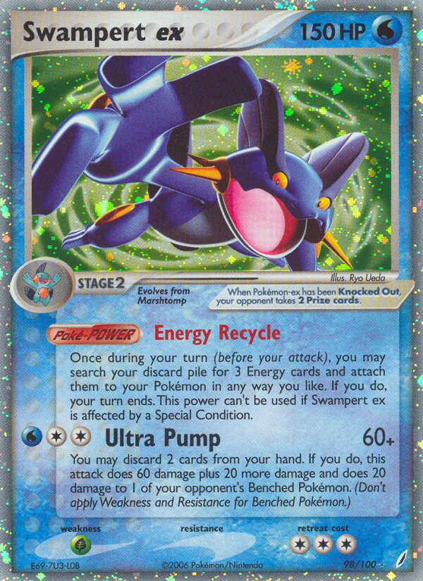 Swampert ex (98/100) [EX: Crystal Guardians] | Game Haven TX