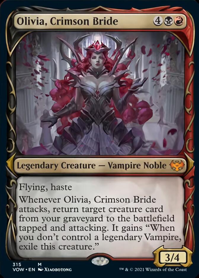 Olivia, Crimson Bride (Showcase Fang Frame) [Innistrad: Crimson Vow] | Game Haven TX