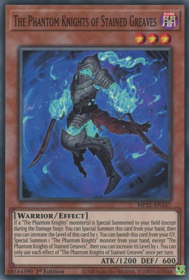 The Phantom Knights of Stained Greaves [MP21-EN167] Super Rare | Game Haven TX