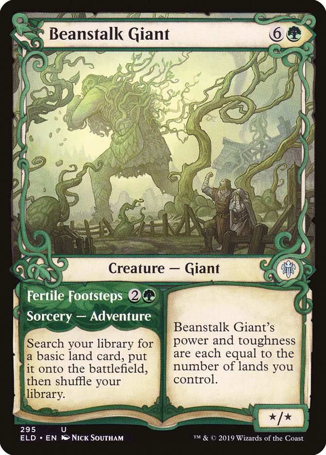 Beanstalk Giant // Fertile Footsteps (Showcase) [Throne of Eldraine] | Game Haven TX