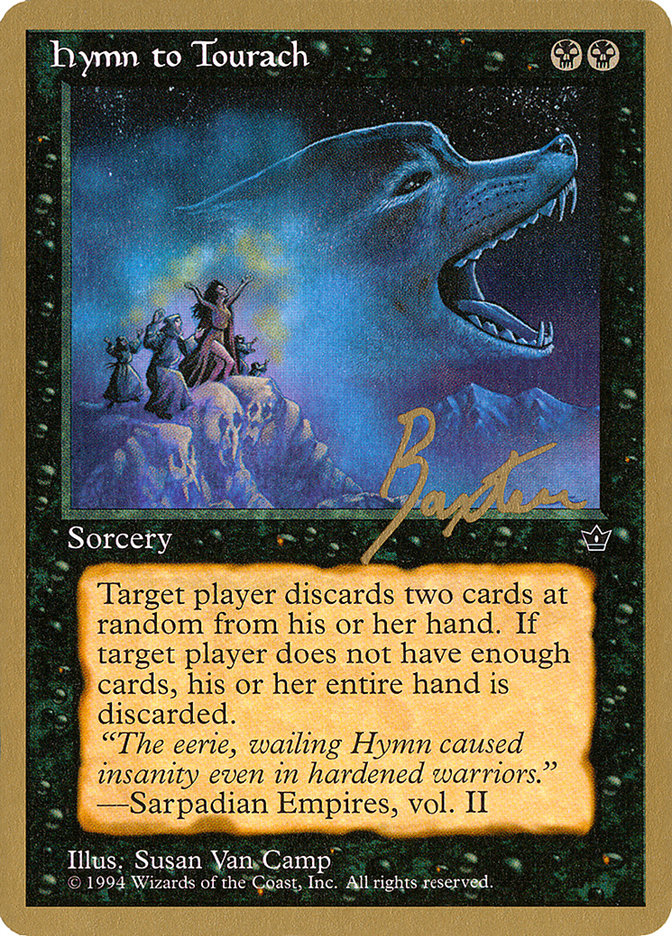 Hymn to Tourach (Wolf) (George Baxter) [Pro Tour Collector Set] | Game Haven TX