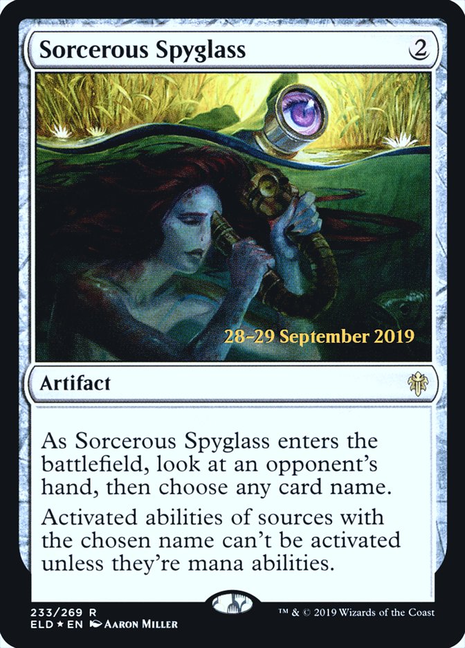 Sorcerous Spyglass (ELD) [Throne of Eldraine Promos] | Game Haven TX