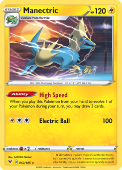 Manectric (052/185) [Sword & Shield: Vivid Voltage] | Game Haven TX