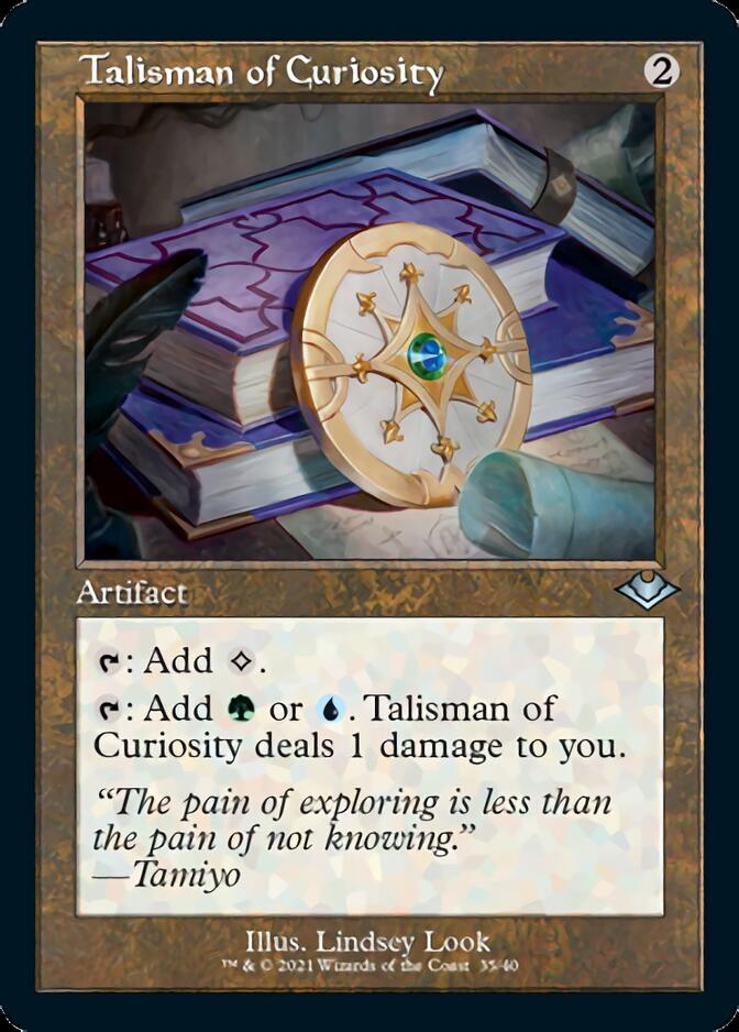 Talisman of Curiosity (Retro Etched Foil) [Modern Horizons 2] | Game Haven TX