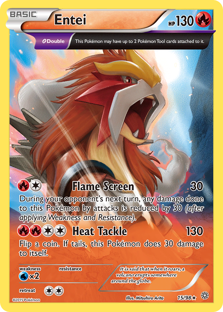 Entei (15/98) [XY: Ancient Origins] | Game Haven TX