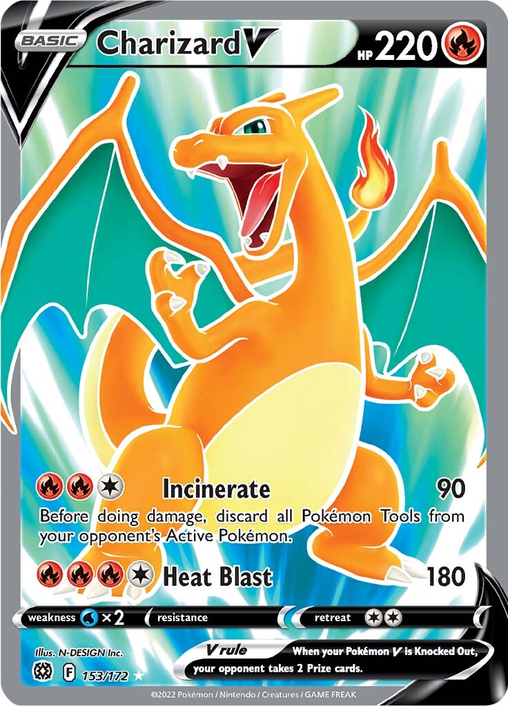 Charizard V (153/172) [Sword & Shield: Brilliant Stars] | Game Haven TX