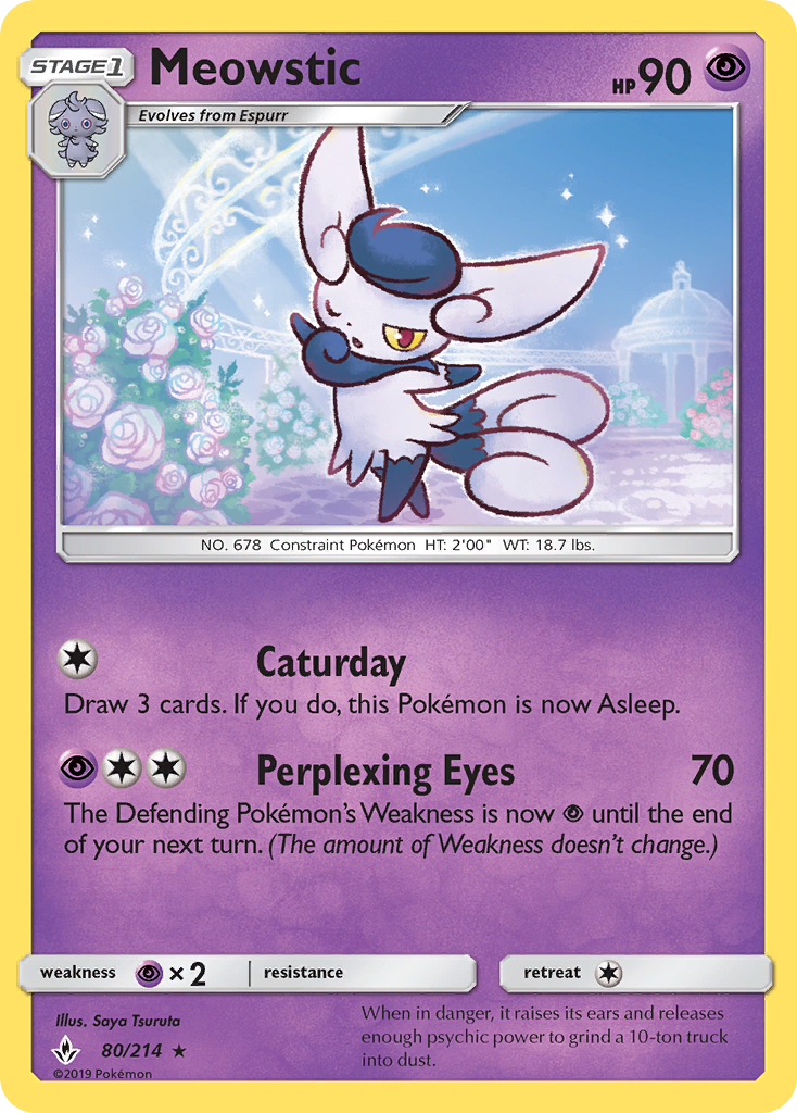Meowstic (80/214) [Sun & Moon: Unbroken Bonds] | Game Haven TX