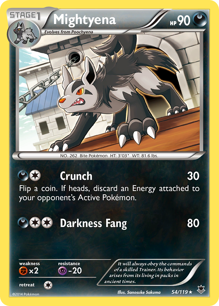 Mightyena (54/119) [XY: Phantom Forces] | Game Haven TX