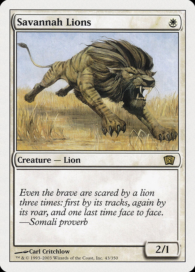 Savannah Lions [Eighth Edition] | Game Haven TX