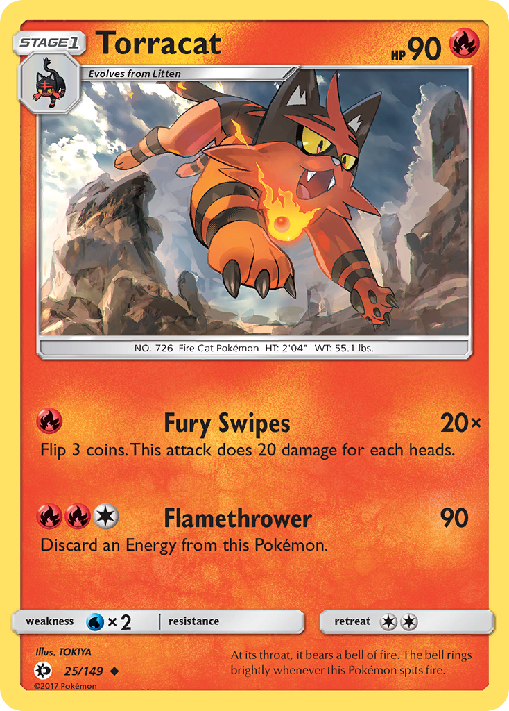 Torracat (25/149) [Sun & Moon: Base Set] | Game Haven TX