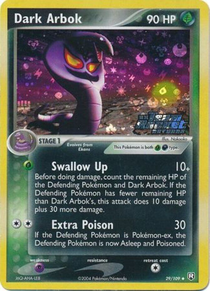 Dark Arbok (29/109) (Stamped) [EX: Team Rocket Returns] | Game Haven TX