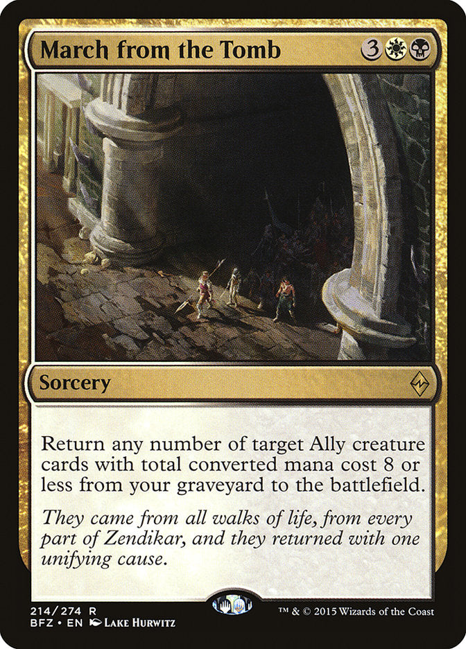 March from the Tomb [Battle for Zendikar] | Game Haven TX