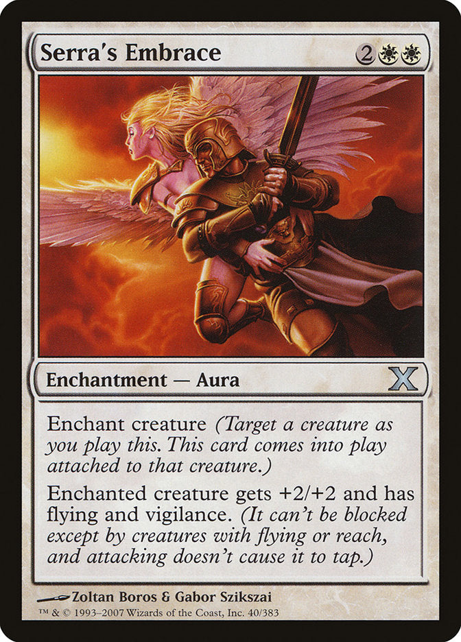 Serra's Embrace [Tenth Edition] | Game Haven TX