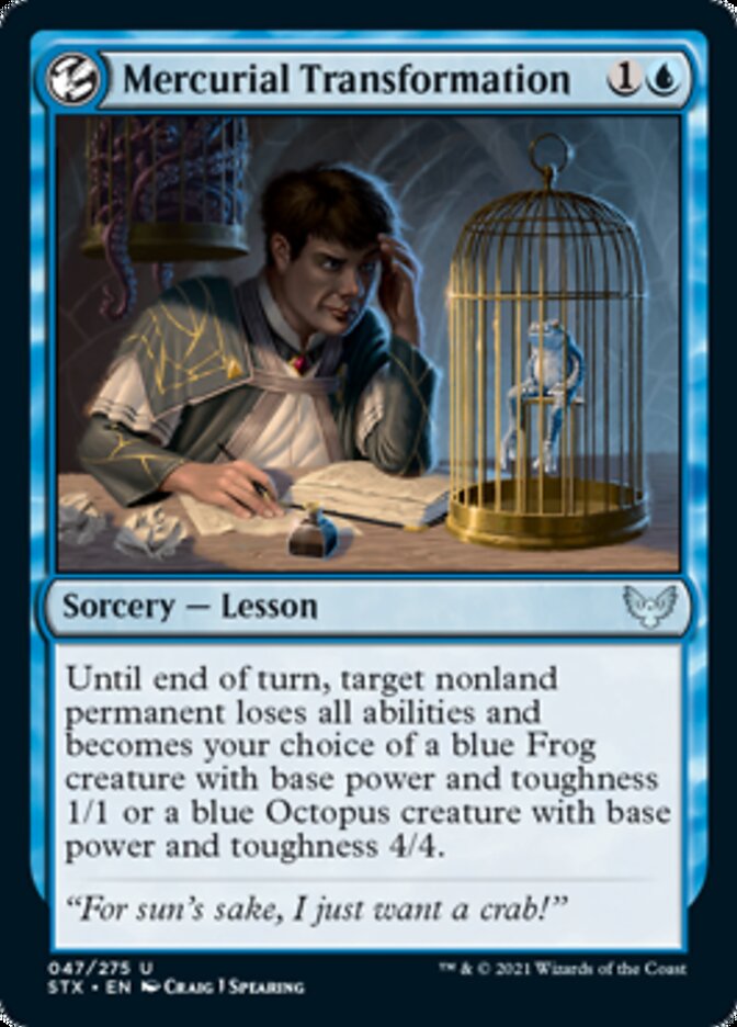 Mercurial Transformation [Strixhaven: School of Mages] | Game Haven TX