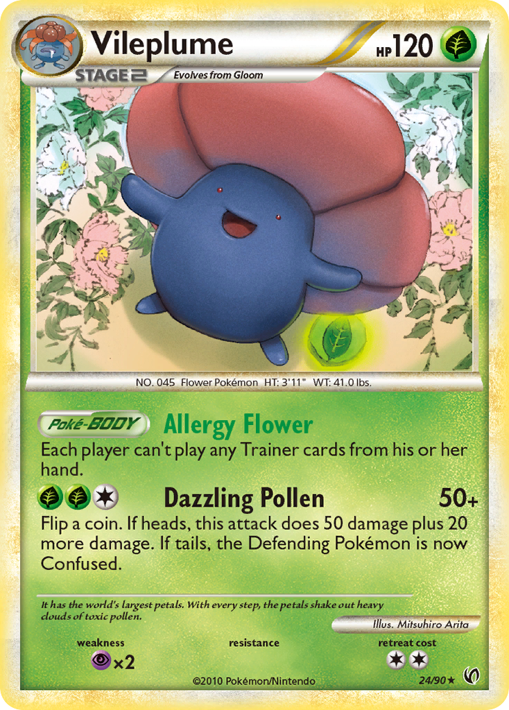 Vileplume (24/90) [HeartGold & SoulSilver: Undaunted] | Game Haven TX