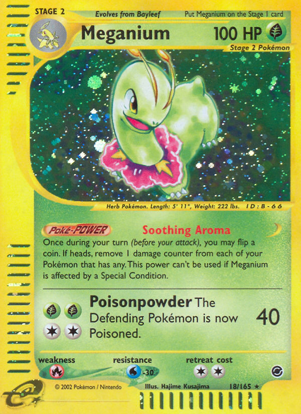 Meganium (18/165) [Expedition: Base Set] | Game Haven TX