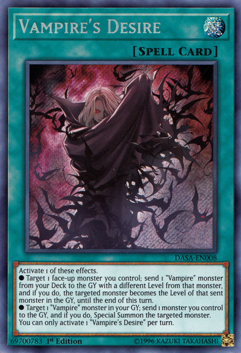 Vampire's Desire [DASA-EN008] Secret Rare | Game Haven TX
