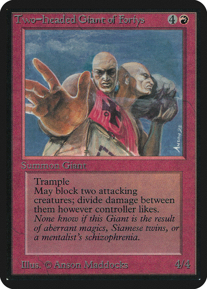 Two-Headed Giant of Foriys [Limited Edition Alpha] | Game Haven TX