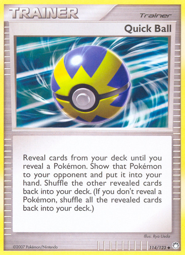 Quick Ball (114/123) [Diamond & Pearl: Mysterious Treasures] | Game Haven TX