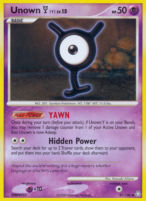 Unown Y (81/146) [Diamond & Pearl: Legends Awakened] | Game Haven TX