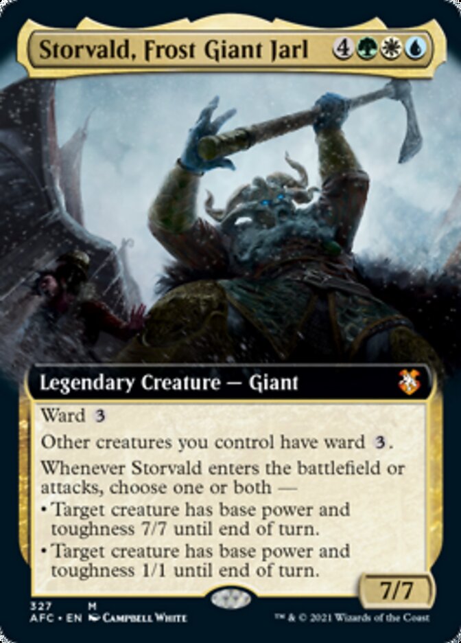 Storvald, Frost Giant Jarl (Extended) [Dungeons & Dragons: Adventures in the Forgotten Realms Commander] | Game Haven TX