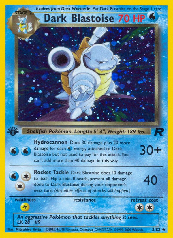 Dark Blastoise (3/82) [Team Rocket 1st Edition] | Game Haven TX