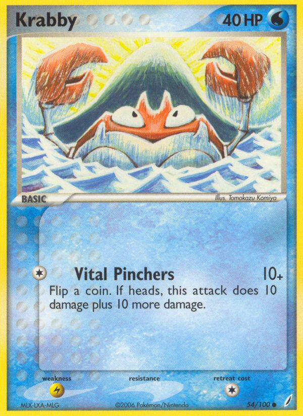 Krabby (54/100) [EX: Crystal Guardians] | Game Haven TX