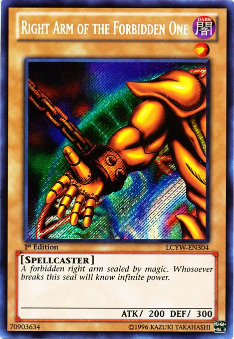 Right Arm of the Forbidden One [LCYW-EN304] Secret Rare | Game Haven TX