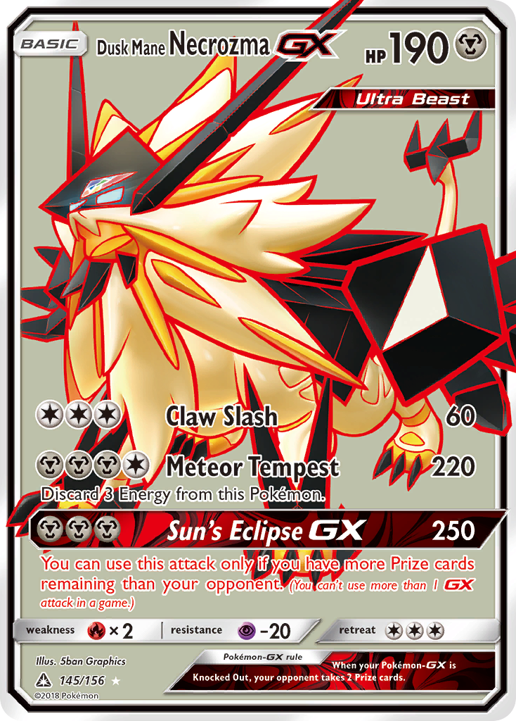 Dusk Mane Necrozma GX (145/156) [Sun & Moon: Ultra Prism] | Game Haven TX