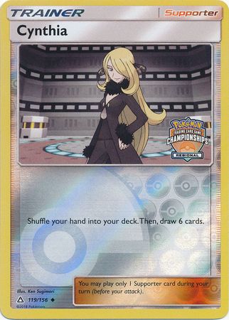 Cynthia (119a/156) (Regional Championship Promo) [Sun & Moon: Ultra Prism] | Game Haven TX