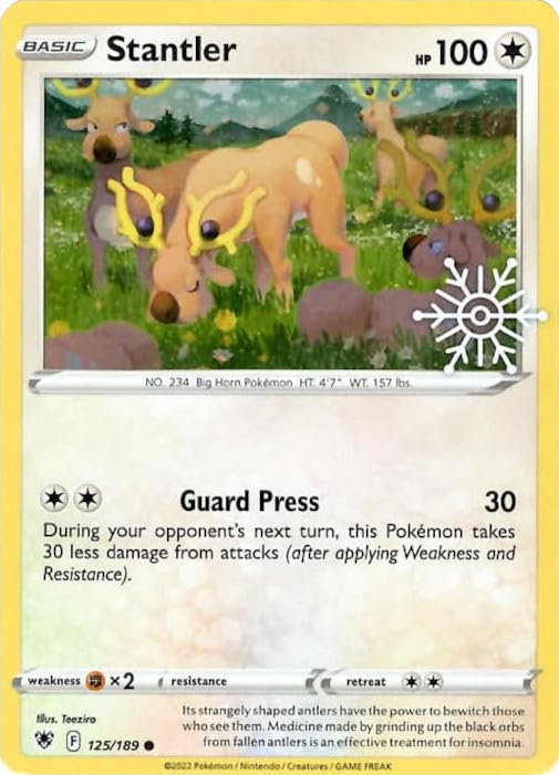 Stantler (125/189) (Holiday Calendar) [Sword & Shield: Astral Radiance] | Game Haven TX