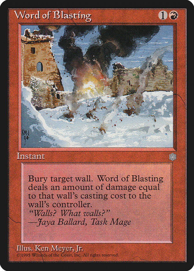 Word of Blasting [Ice Age] | Game Haven TX