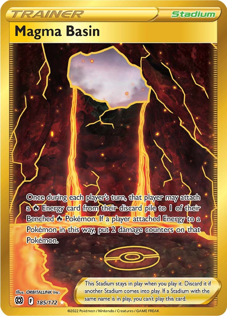 Magma Basin (185/172) [Sword & Shield: Brilliant Stars] | Game Haven TX