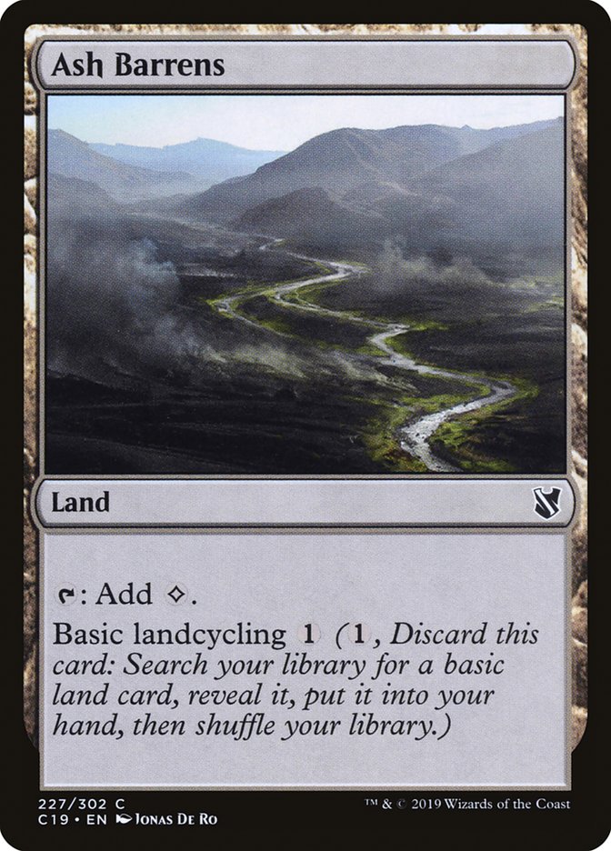 Ash Barrens [Commander 2019] | Game Haven TX