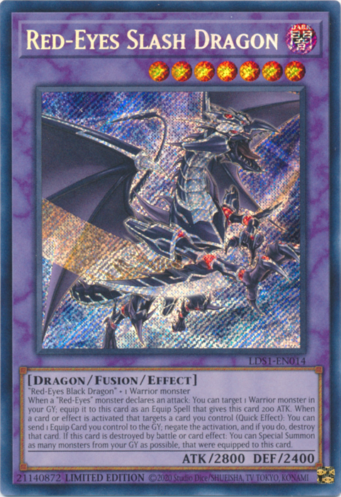 Red-Eyes Slash Dragon [LDS1-EN014] Secret Rare | Game Haven TX