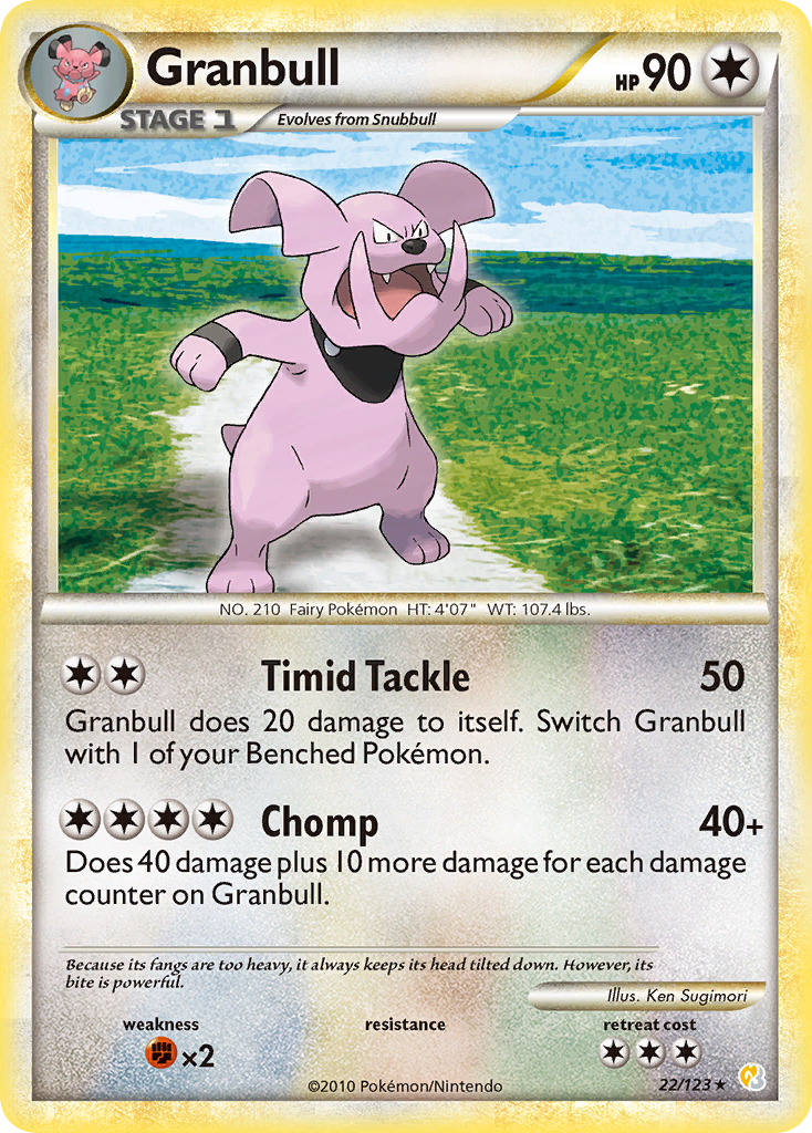 Granbull (22/123) [HeartGold & SoulSilver: Base Set] | Game Haven TX