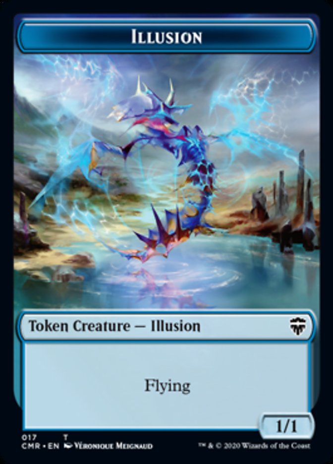 Illusion // Saproling Token [Commander Legends Tokens] | Game Haven TX