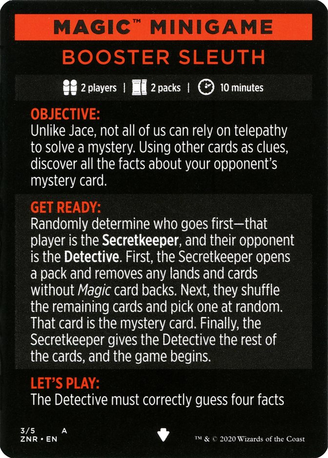 Booster Sleuth (Magic Minigame) [Zendikar Rising Minigame] | Game Haven TX