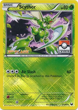 Scyther (4/108) (League Promo 3rd Place) [Black & White: Dark Explorers] | Game Haven TX