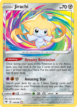 Jirachi (119/185) [Sword & Shield: Vivid Voltage] | Game Haven TX