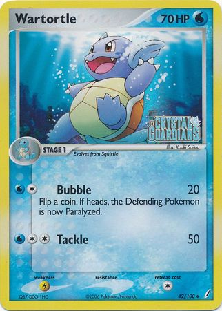 Wartortle (42/100) (Stamped) [EX: Crystal Guardians] | Game Haven TX