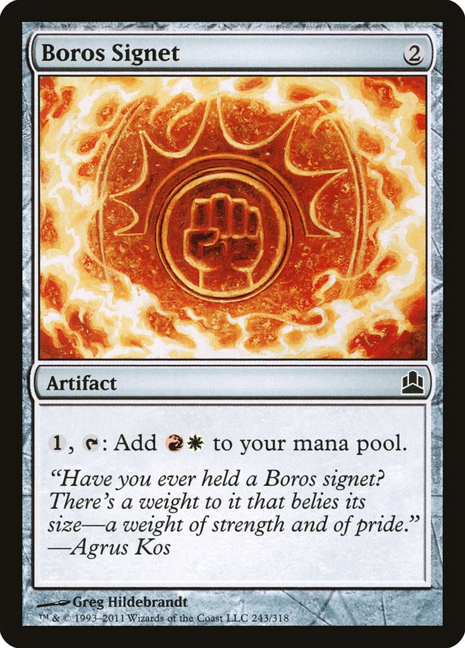 Boros Signet [Commander 2011] | Game Haven TX