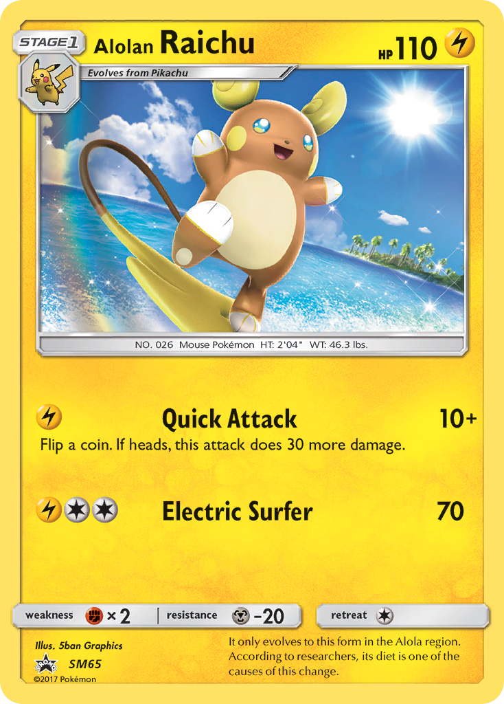 Alolan Raichu (SM65) [Sun & Moon: Black Star Promos] | Game Haven TX