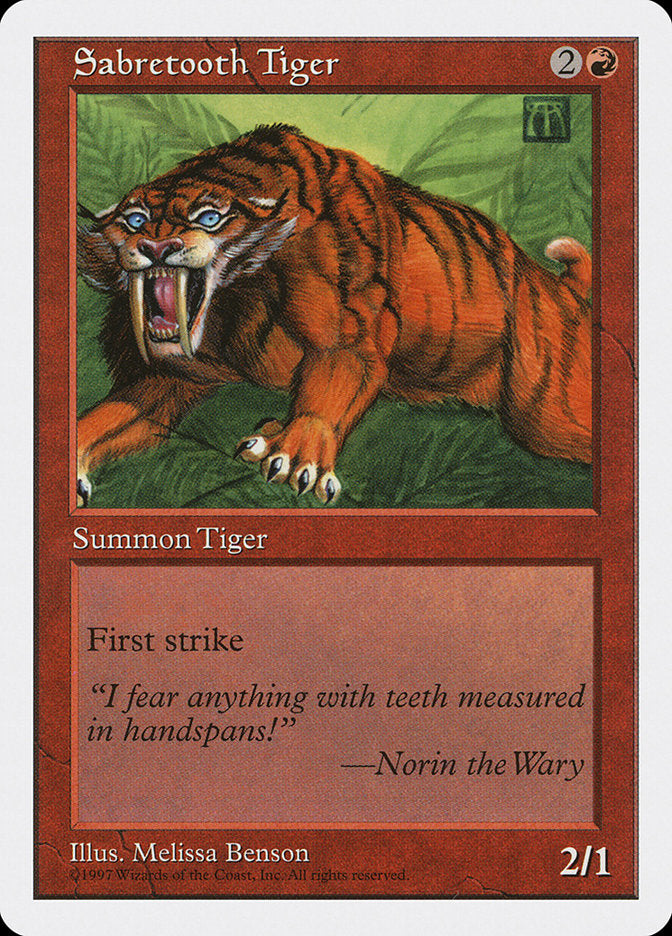Sabretooth Tiger [Fifth Edition] | Game Haven TX