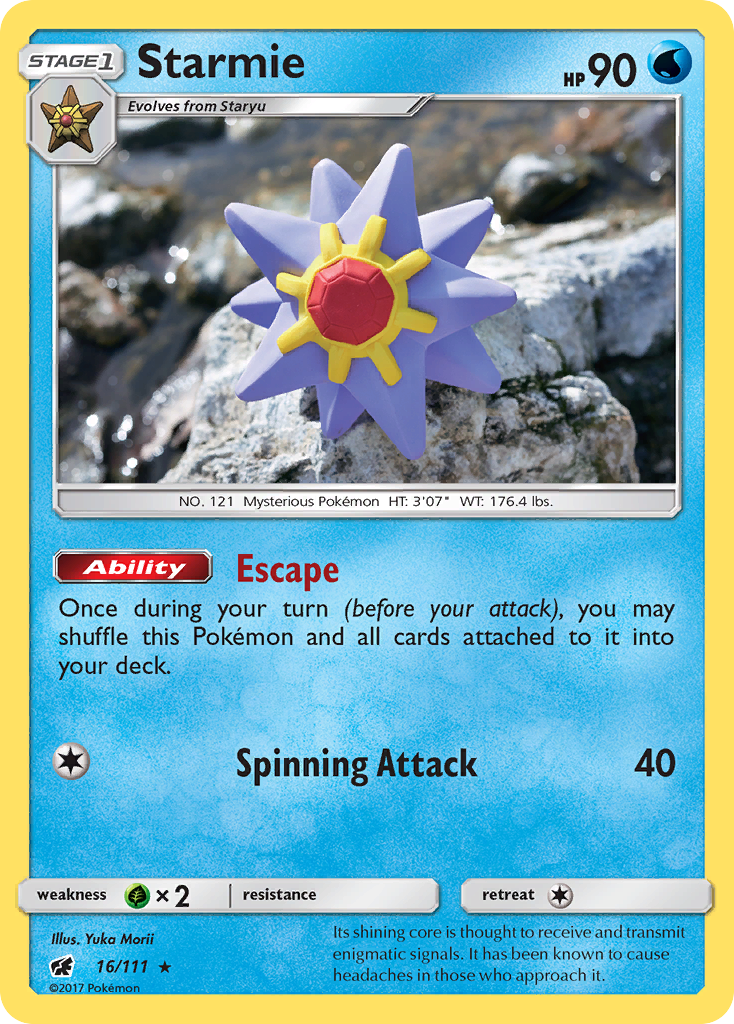 Starmie (16/111) [Sun & Moon: Crimson Invasion] | Game Haven TX
