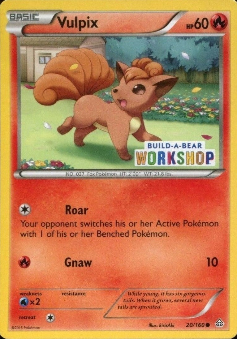Vulpix (20/160) (Build A Bear Workshop Exclusive) [XY: Primal Clash] | Game Haven TX