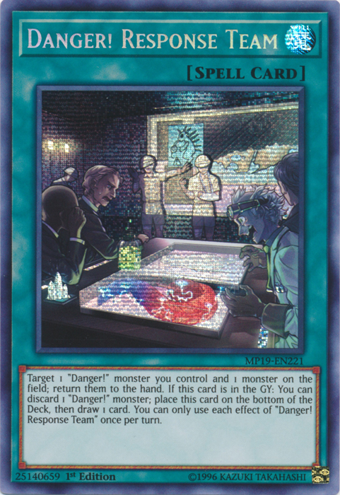 Danger! Response Team [MP19-EN221] Prismatic Secret Rare | Game Haven TX