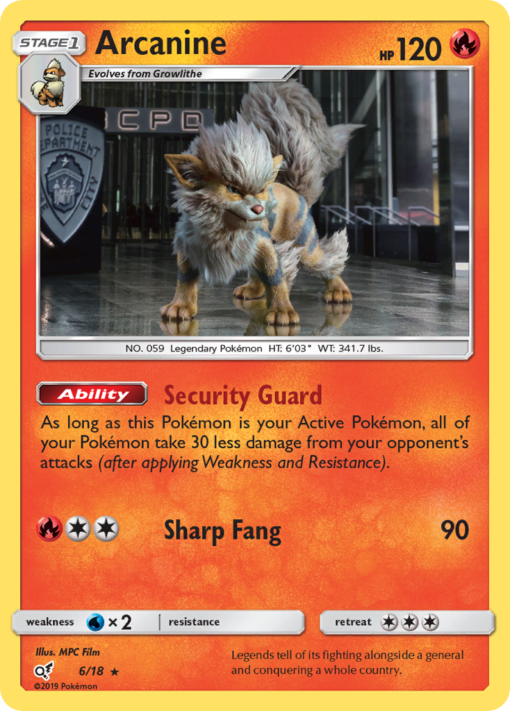 Arcanine (6/18) [Sun & Moon: Detective Pikachu] | Game Haven TX