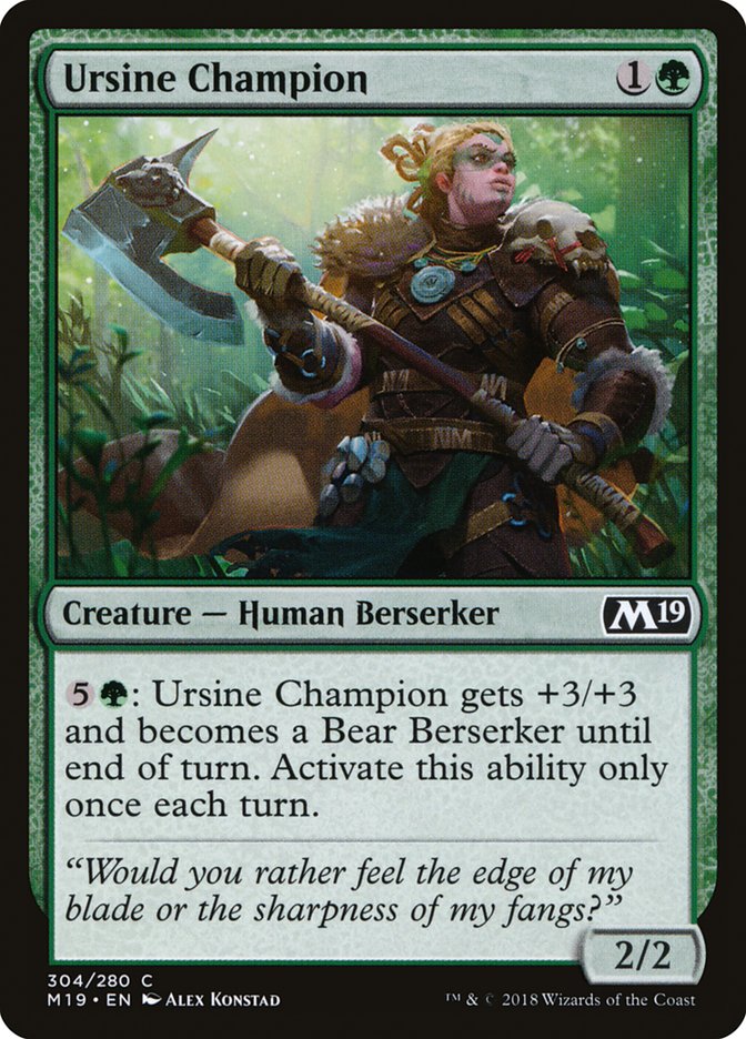 Ursine Champion [Core Set 2019] | Game Haven TX