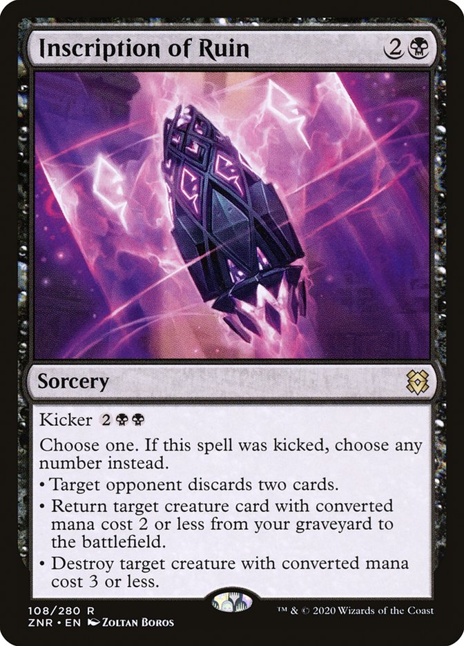 Inscription of Ruin [Zendikar Rising] | Game Haven TX